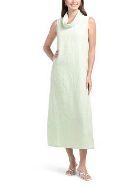 Spighe Di Lino | Dresses | Spighe Di Lino Multi Medium Made In Italy Linen  Blend Sicily Print Maxi Nwt | Poshmark